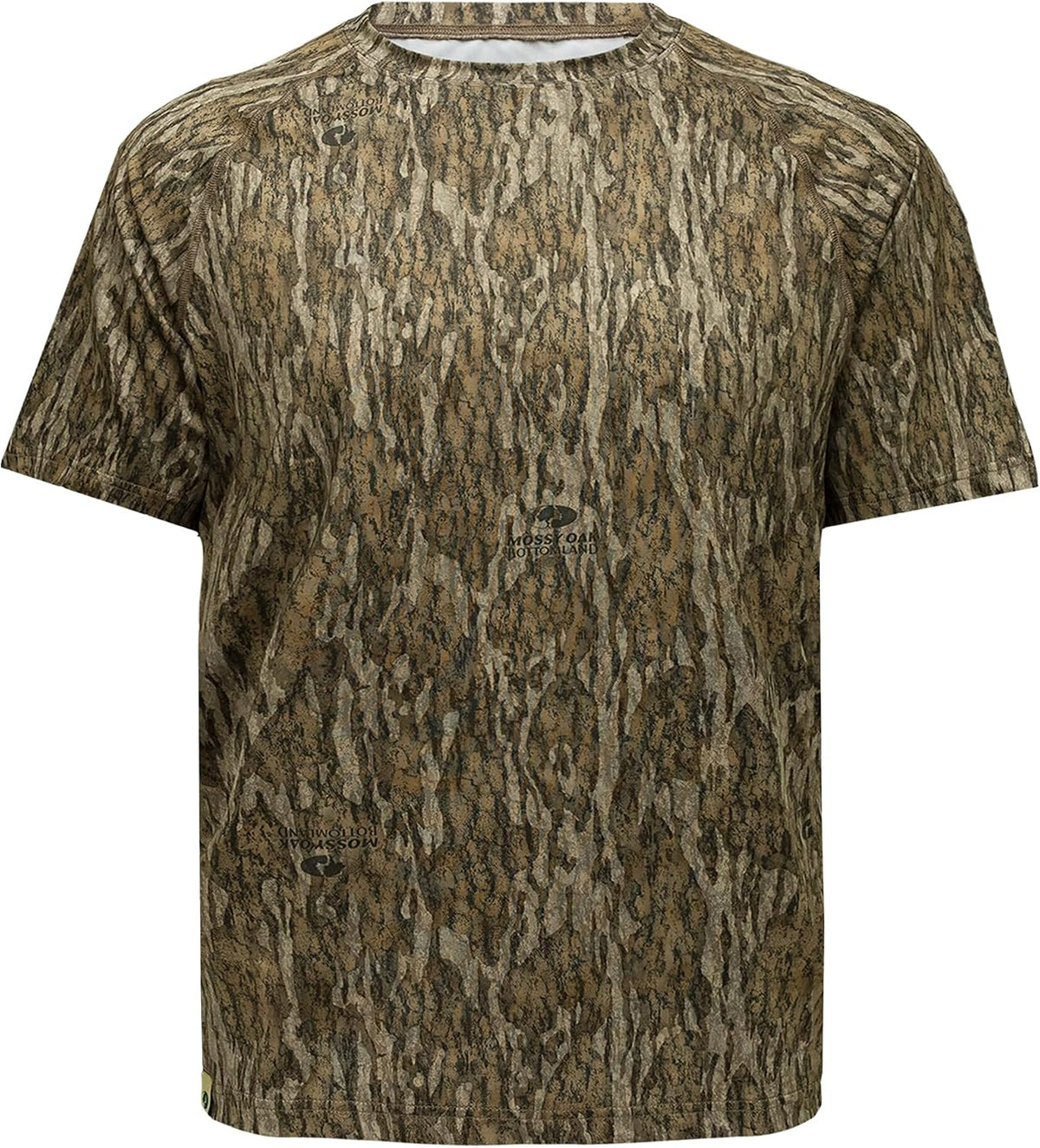 Mossy Oak Camo Hunting Short Sleeve Shirt for Men - Lightweight Performance Stretchable Tee with 4-Way Stretch & Cooling