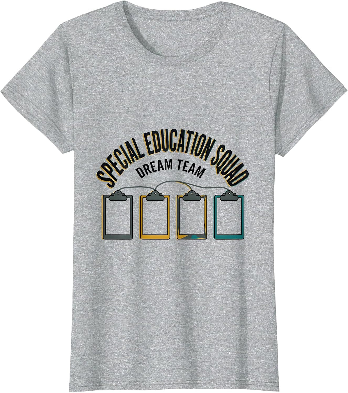 Special Education Squad Dream Team Midcentury Modern Teacher T-Shirt - Heather Grey