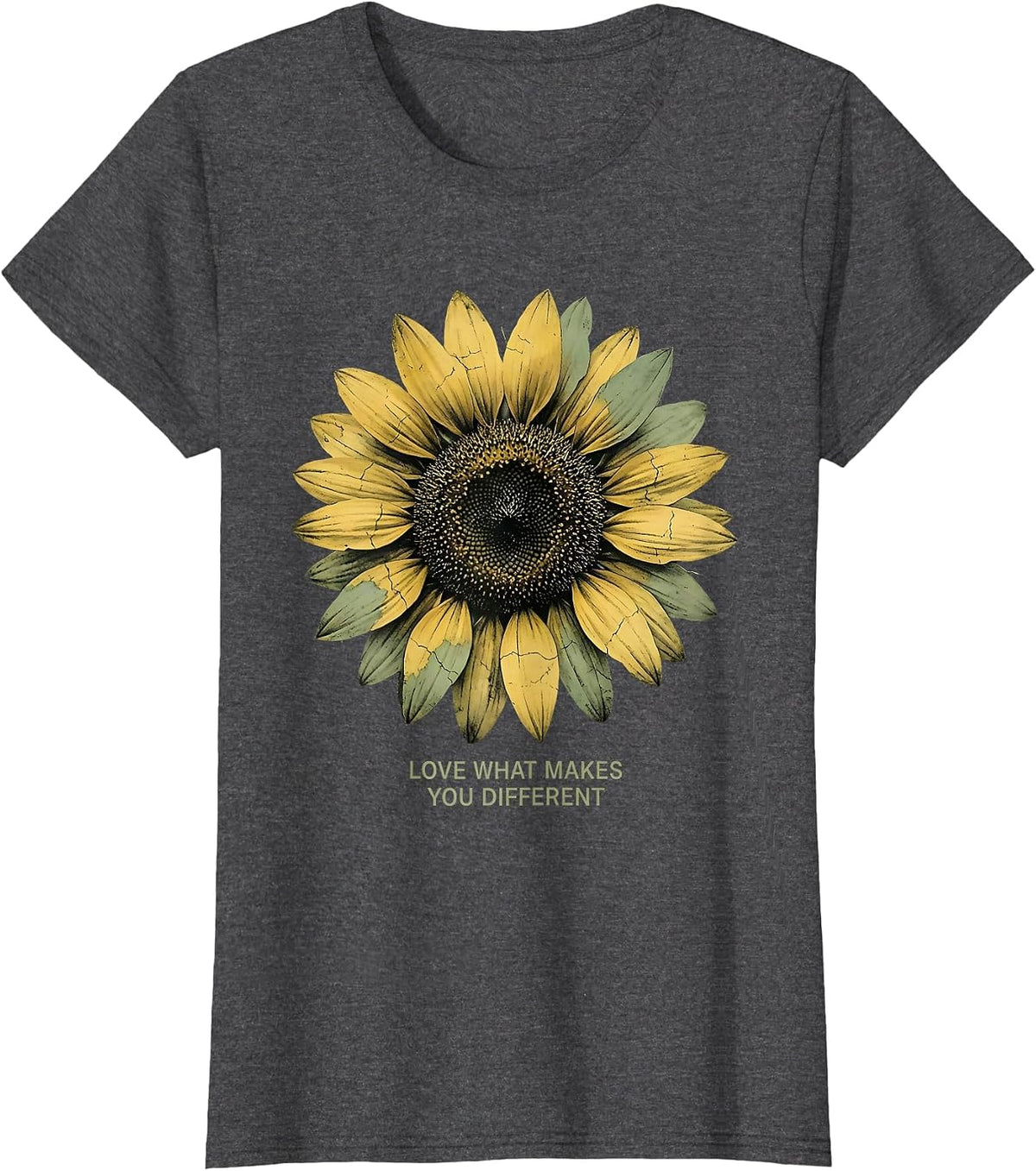 Women's Love What Makes You Different Sped Teacher T-Shirt - Dark Heather Grey