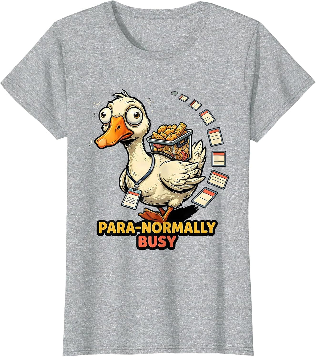 Para-Normally Busy Funny Paraprofessional SPED Teacher Gift T-Shirt - Heather Grey