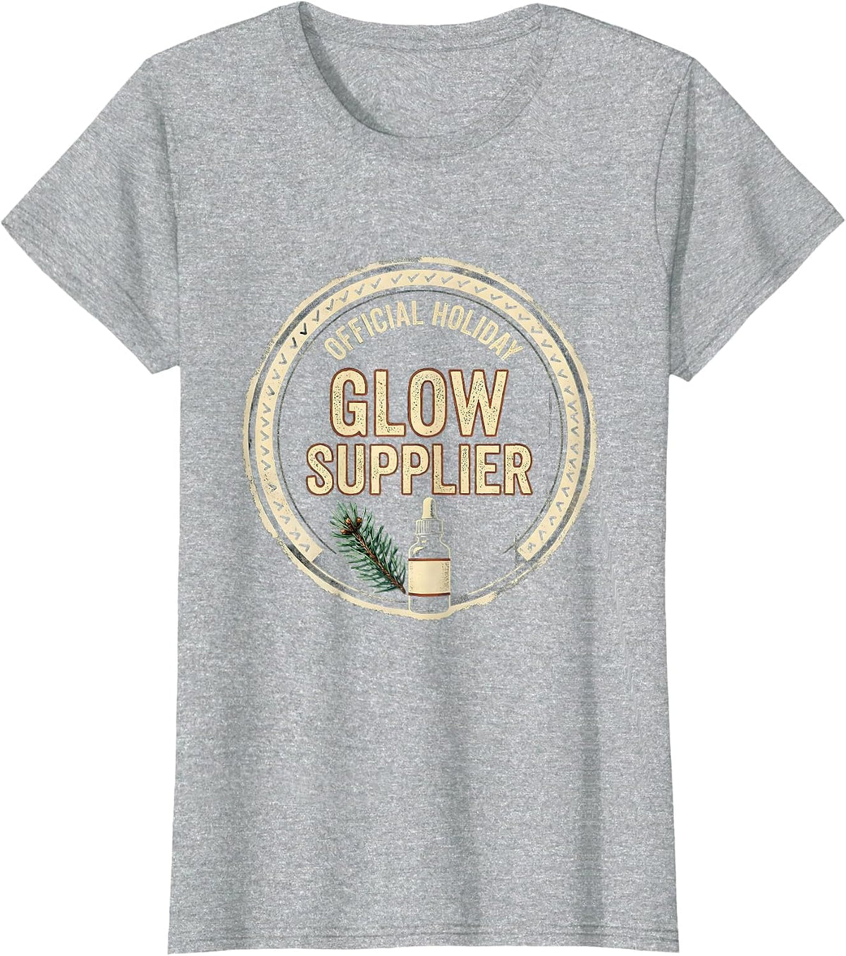 Official Holiday Glow Supplier Vintage Esthetician T-Shirt - Heather Grey