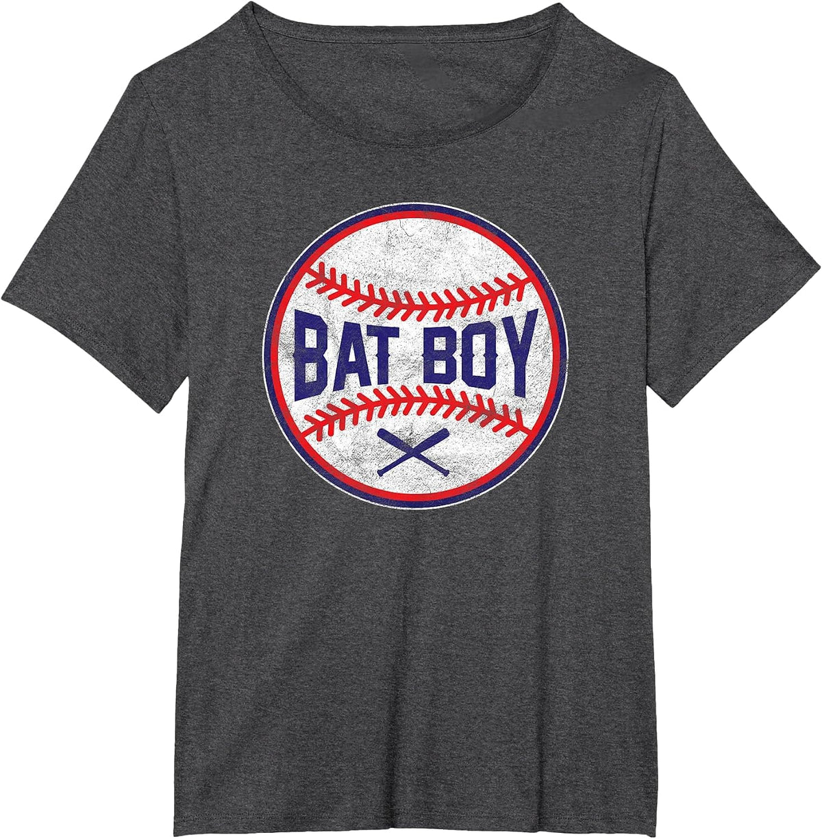 BAT BOY Baseball Positions Team Designer Shirts T-Shirt - Dark Heather Grey