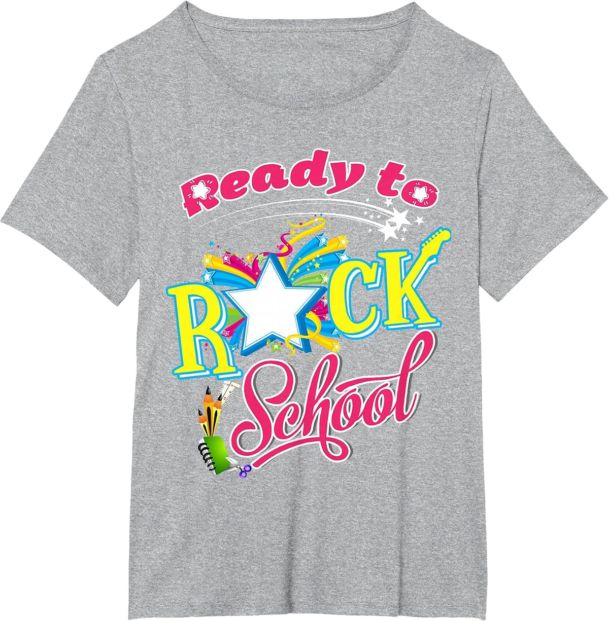 Ready to Rock School Shirt - Students and Teachers T-Shirt - Heather Grey