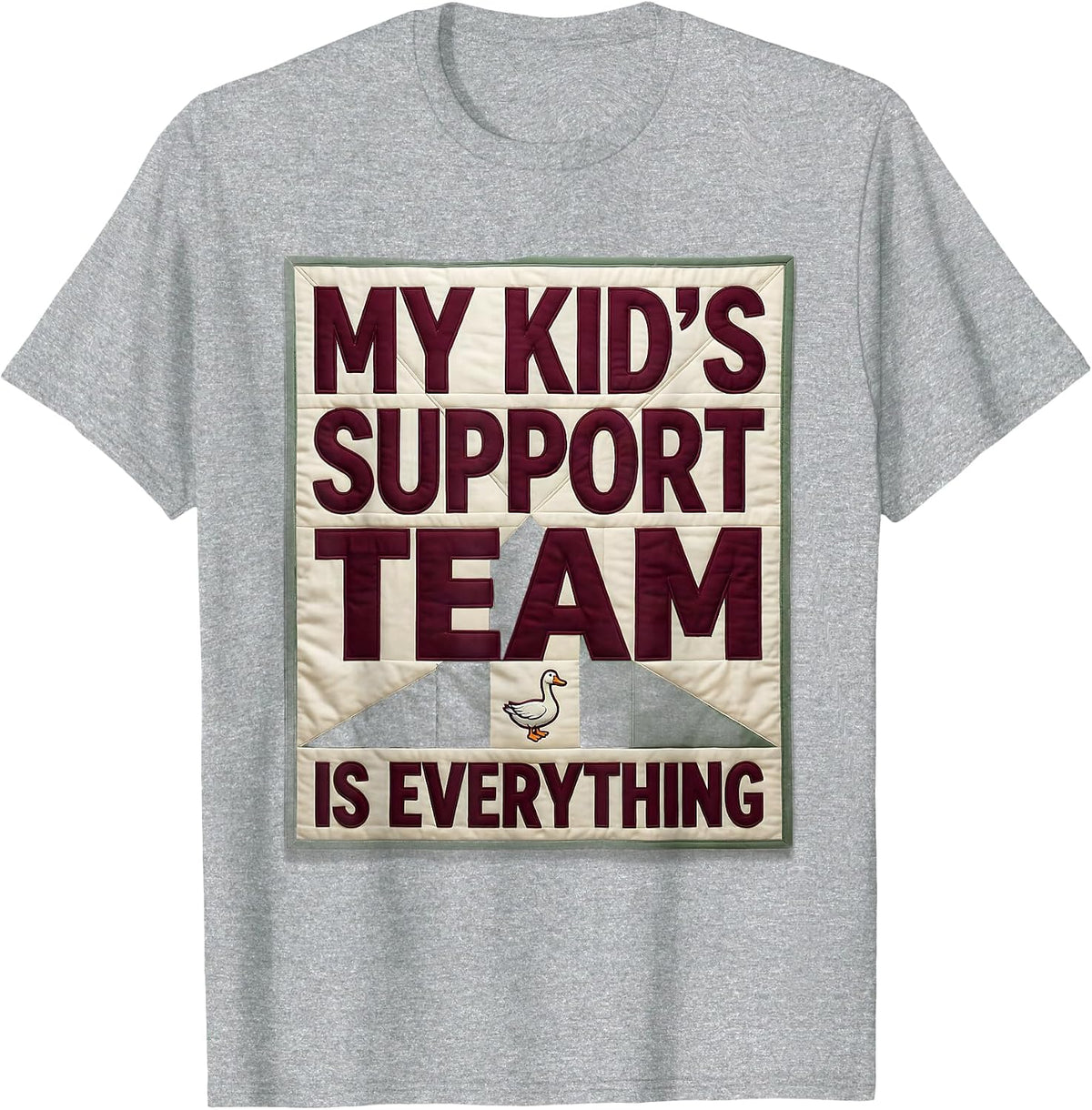 Men's My Kid's Support Team Is Everything Funny SPED Teacher T-Shirt - Heather Grey