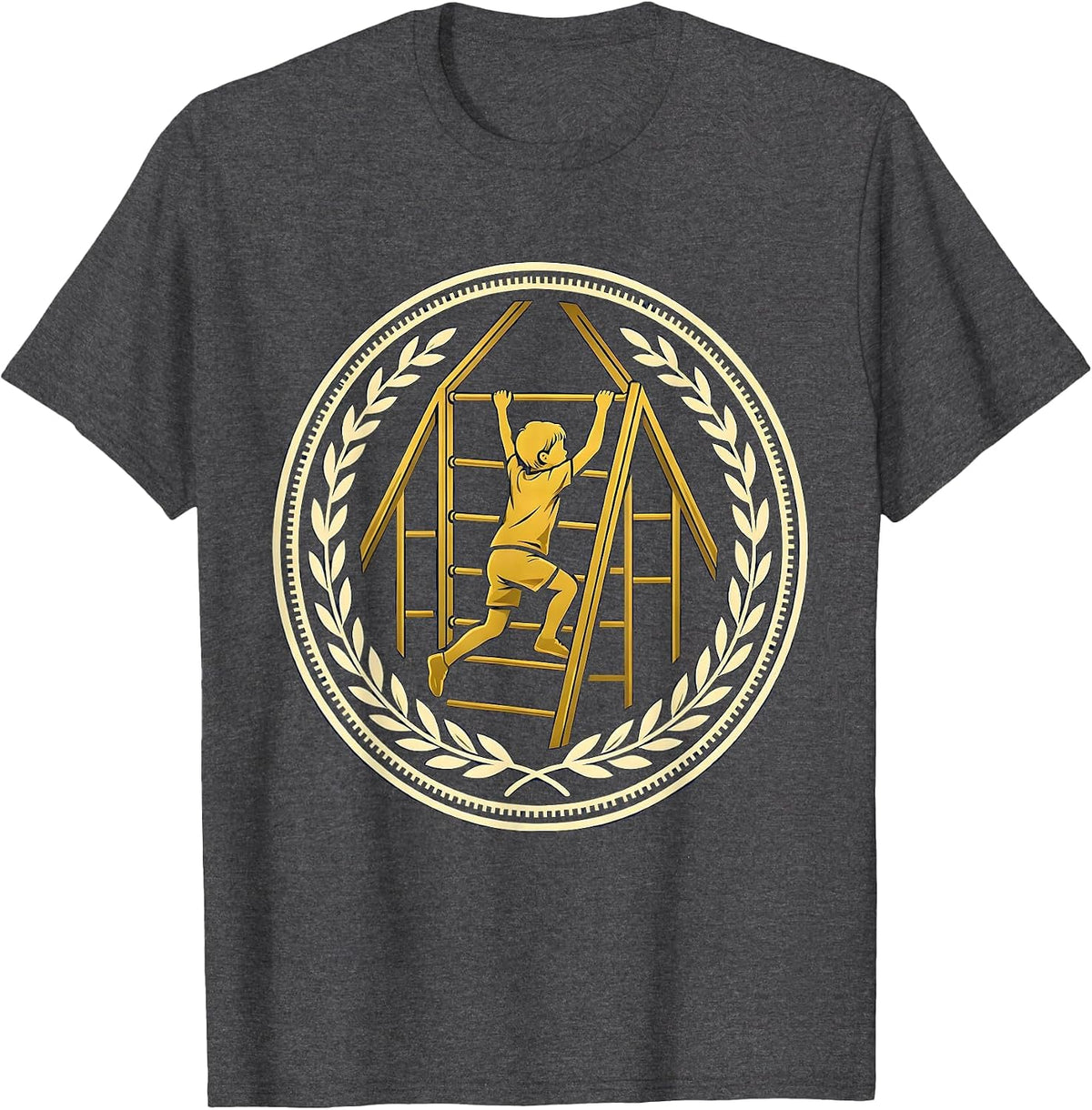 Men's Occupational Therapy Child Climbing Gym Structure T-Shirt - Dark Heather Grey