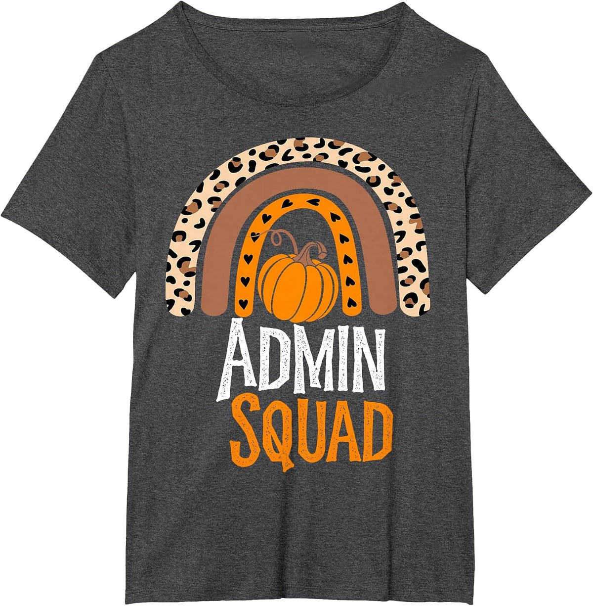 Thanksgiving Party School Matching Admin Squad Team Fall T-Shirt - Dark Heather Grey
