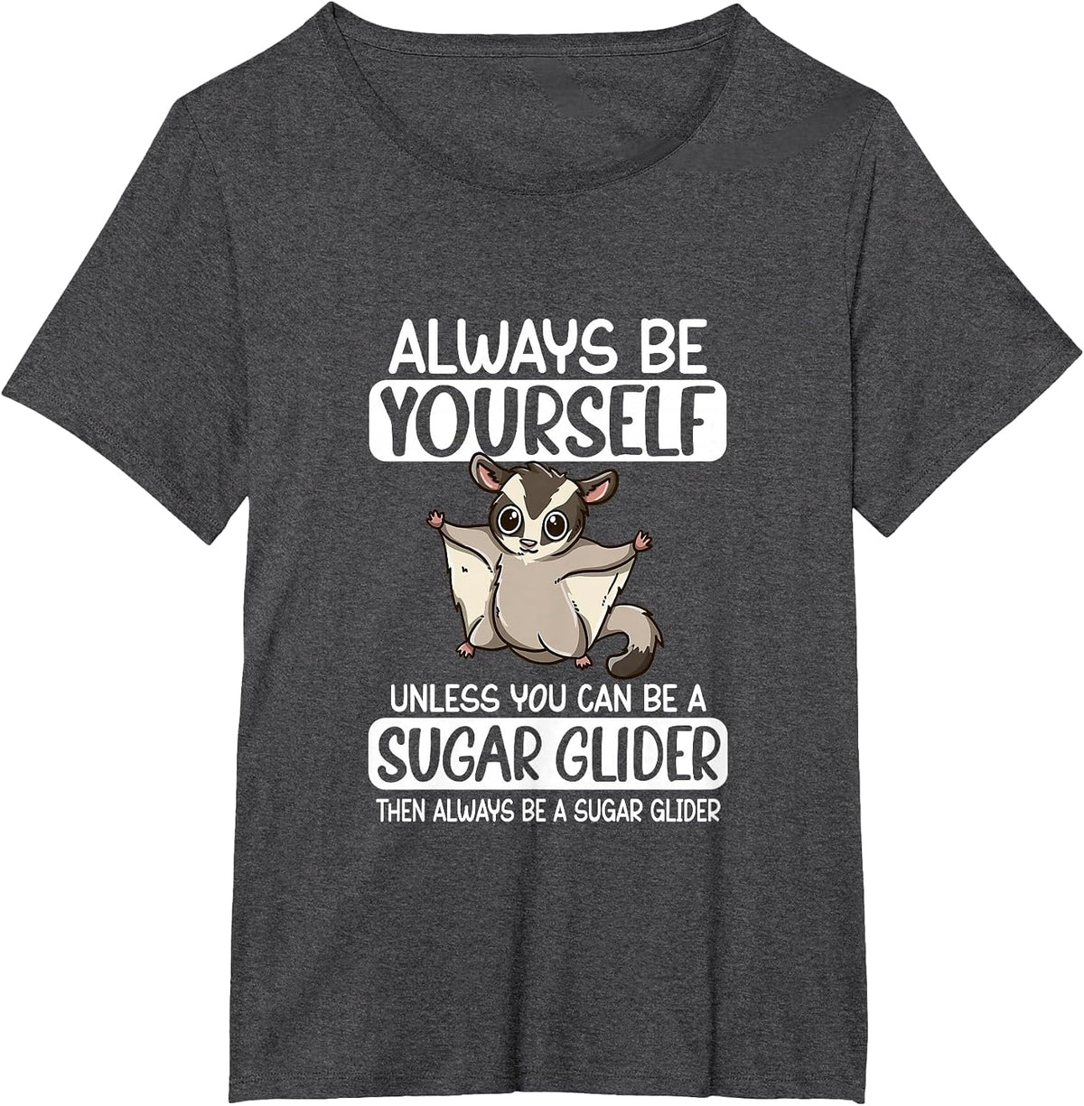 Always Be Yourself Unless You Can Be A Sugar Glider T-Shirt - Dark Heather Grey