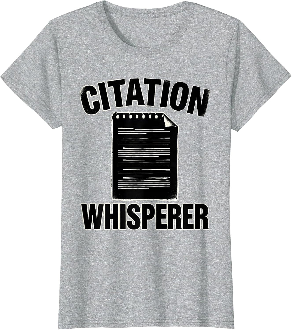 Women's Citation Whisperer Funny Police Officer Gift For Cop Law T-Shirt - Heather Grey