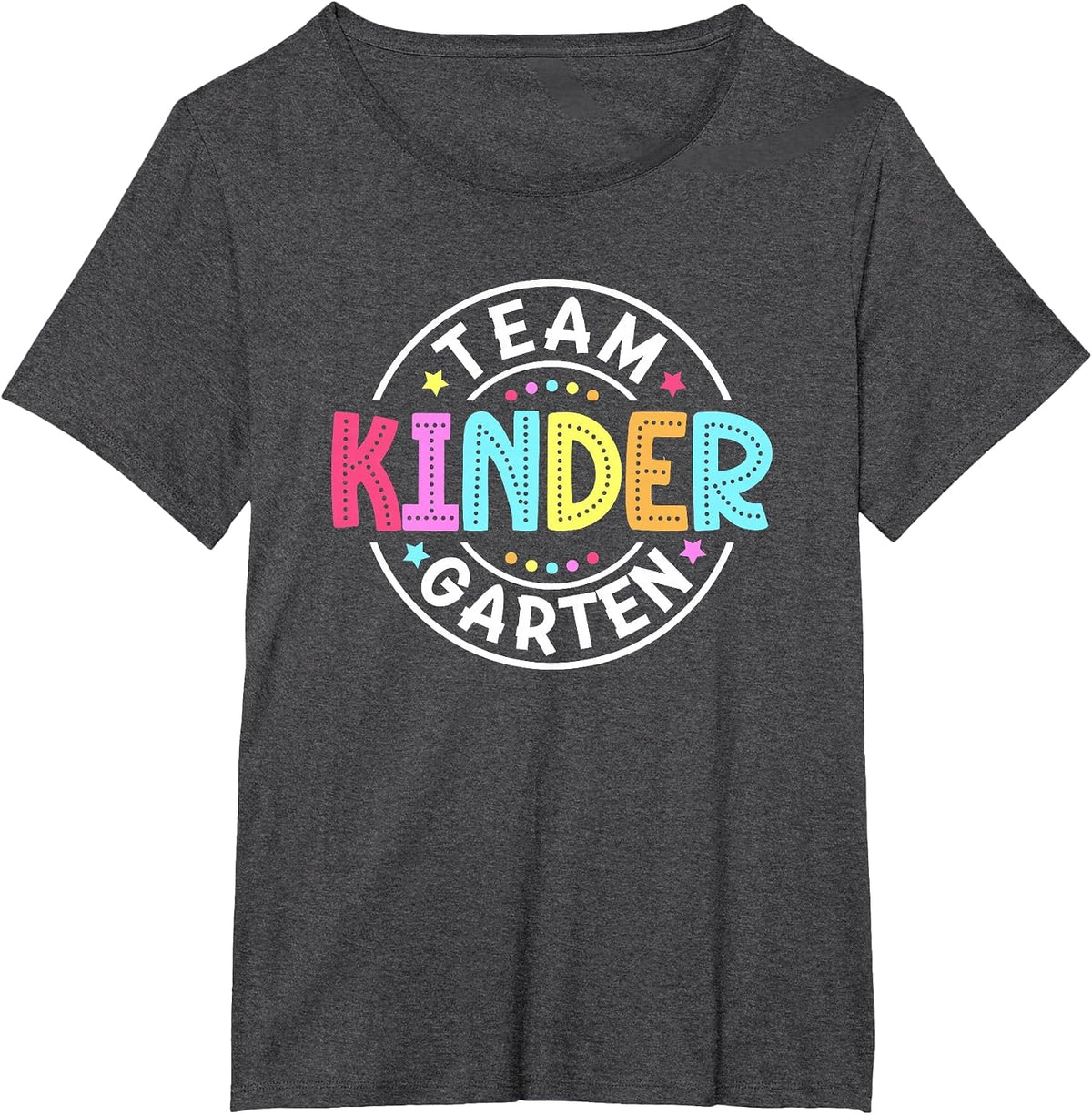 Team Kindergarten Teacher Back to School Kindergarten Squad T-Shirt - Dark Heather Grey