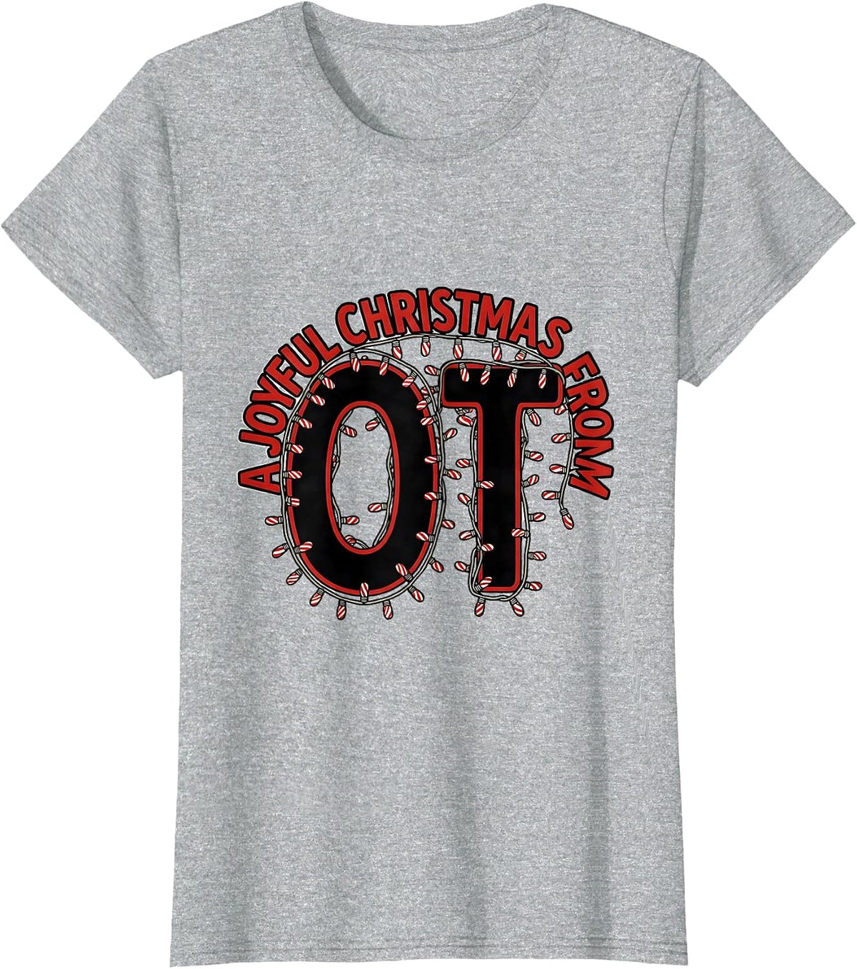 A Joyful Christmas From OT Funny Occupational Therapy T-Shirt - Heather Grey