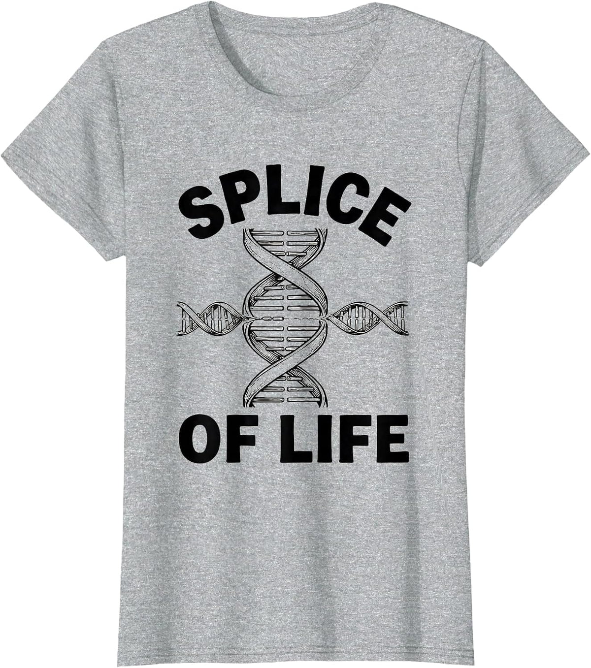 Splice of Life Funny Genetics Science DNA Biologist Nerd T-Shirt - Heather Grey