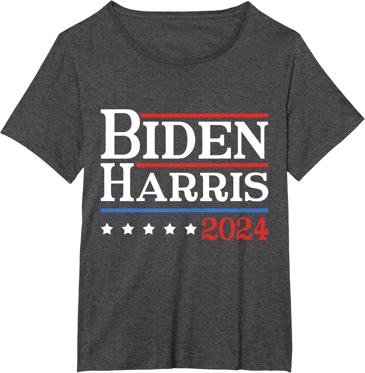 2024 Kamala Harris Joe Biden T-Shirt - Dark Heather Grey