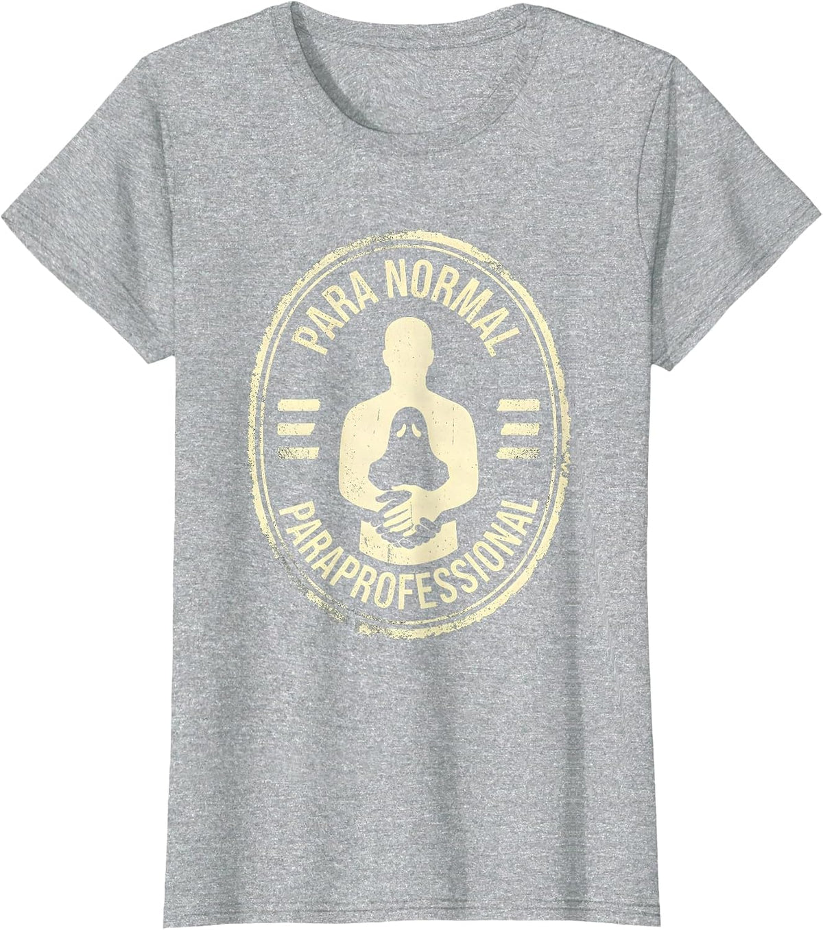 Para Normal Paraprofessional Ghost Halloween SpEd Teacher T-Shirt - Heather Grey