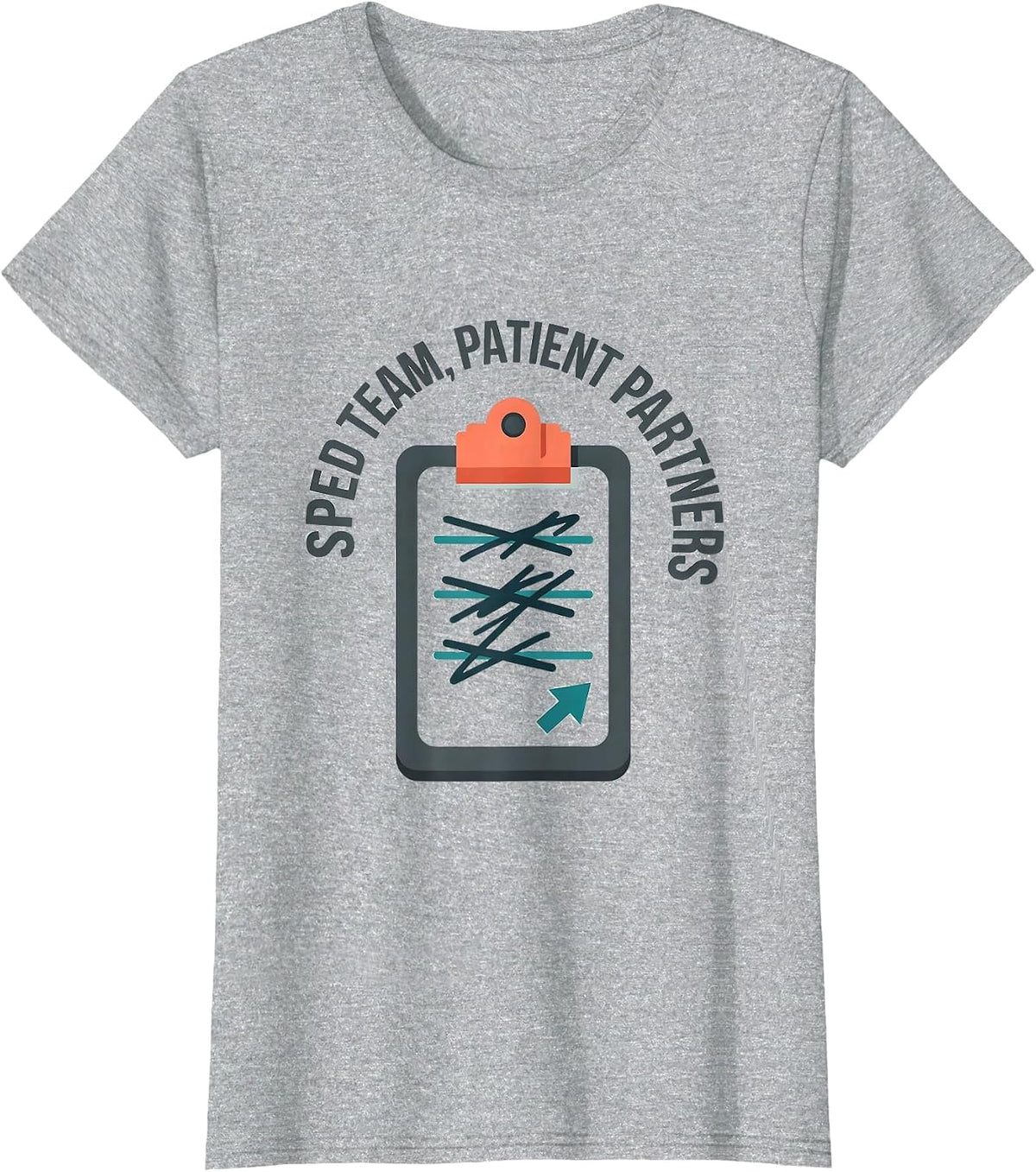SPED Team Patient Partners Special Education Teacher T-Shirt - Heather Grey