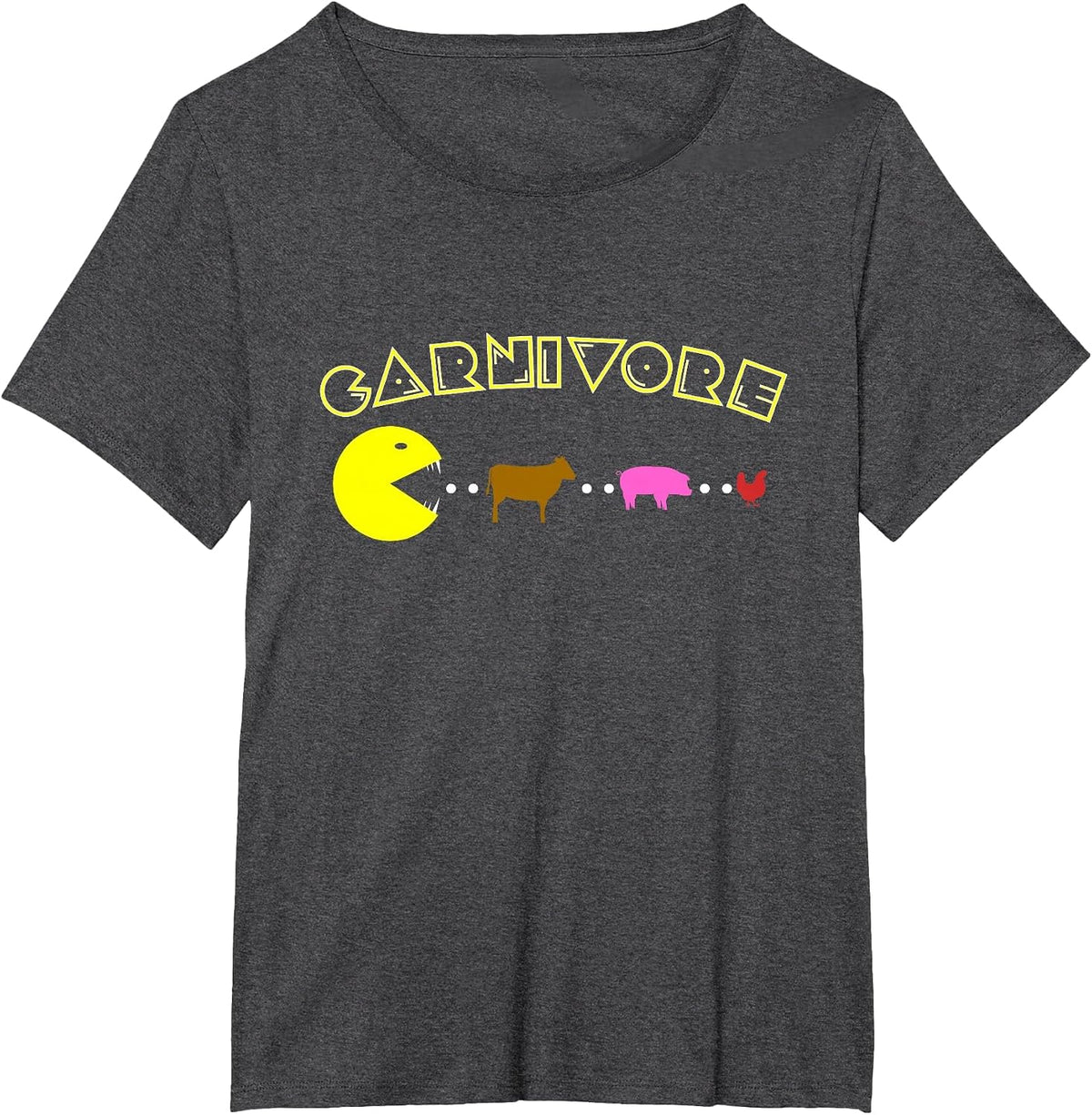 Carnivore Keto Diet Meat Eater Funny T-Shirt - Dark Heather Grey