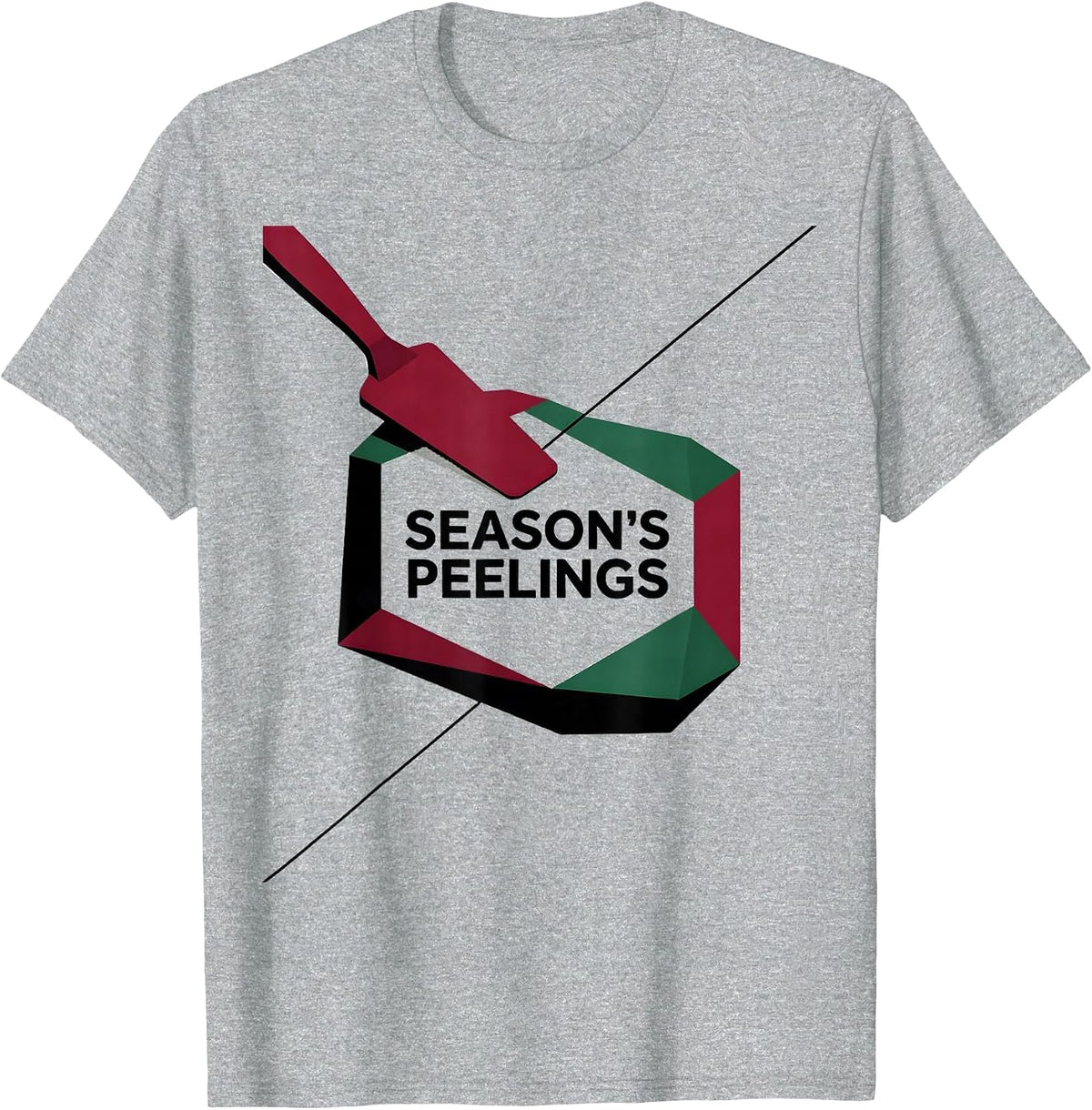 Men's Season's Peelings Editorial Conceptual Esthetician T-Shirt - Heather Grey