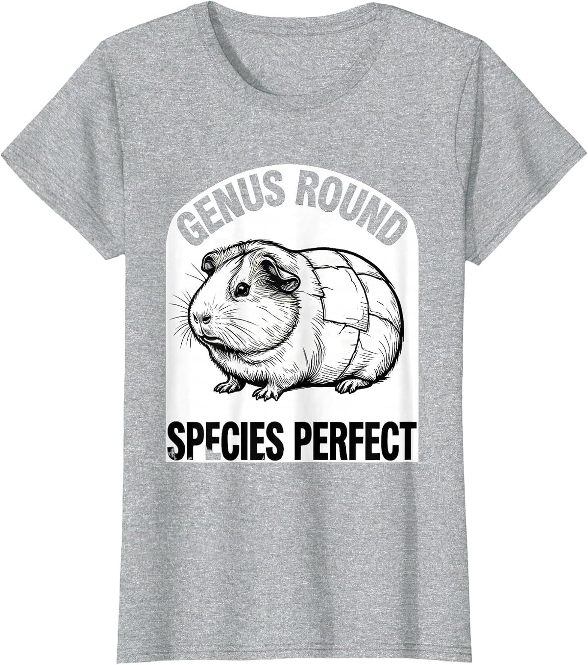 Women's Genus Round Species Perfect Funny Guinea Pig Owner Humor T-Shirt - Heather Grey