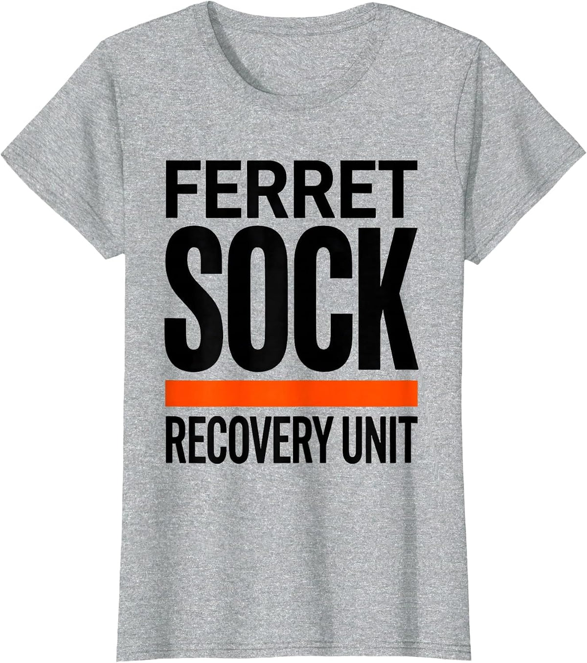Ferret Sock Recovery Unit Funny Ferret Owner Gift T-Shirt - Heather Grey