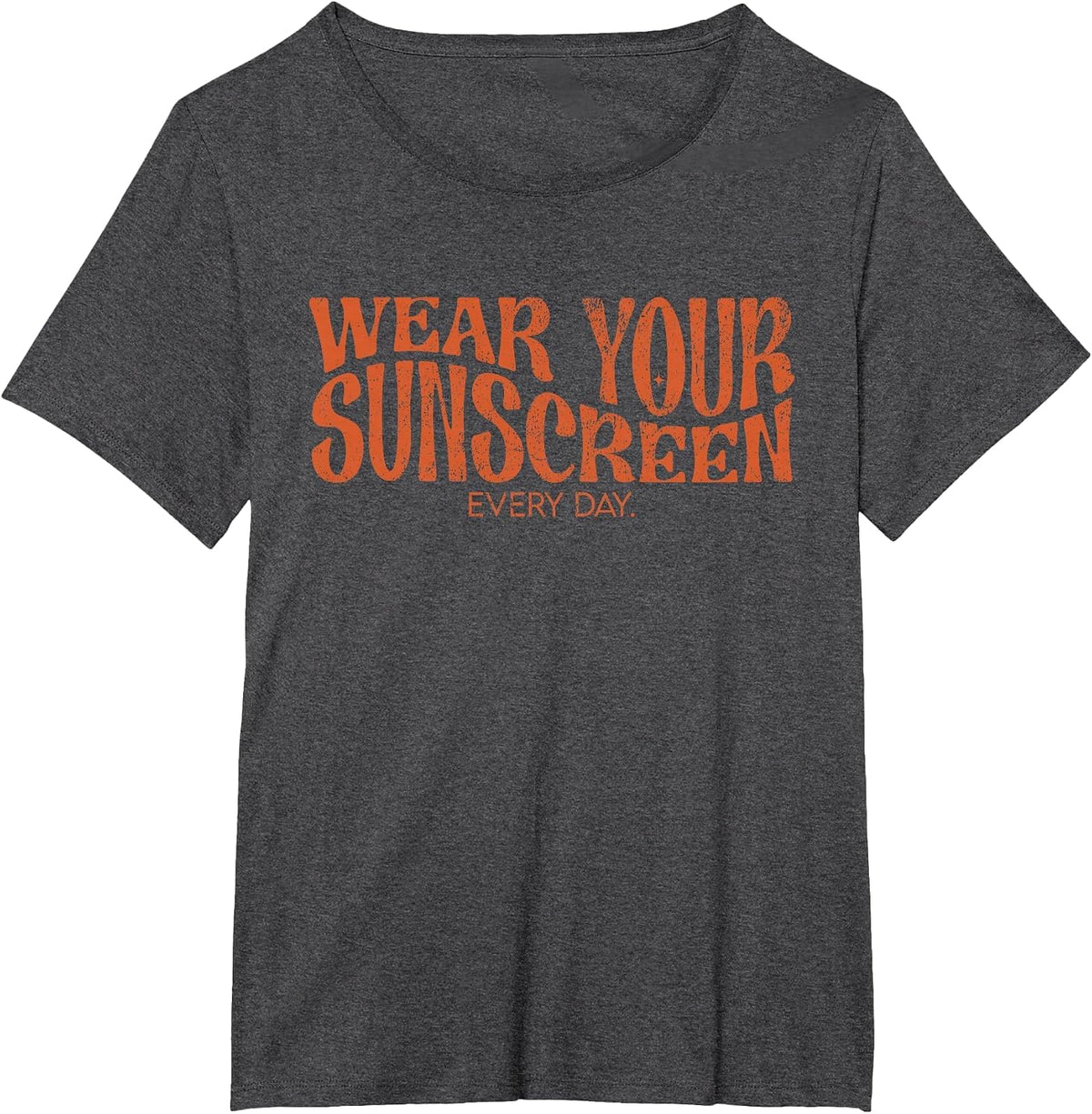 Vintage Wear Your Sunscreen Every Day SPF Dermatologist T-Shirt - Dark Heather Grey