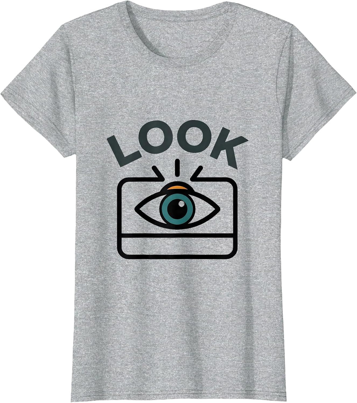 Look Bold Communication AAC SLP SPED Teacher Advocacy T-Shirt - Heather Grey