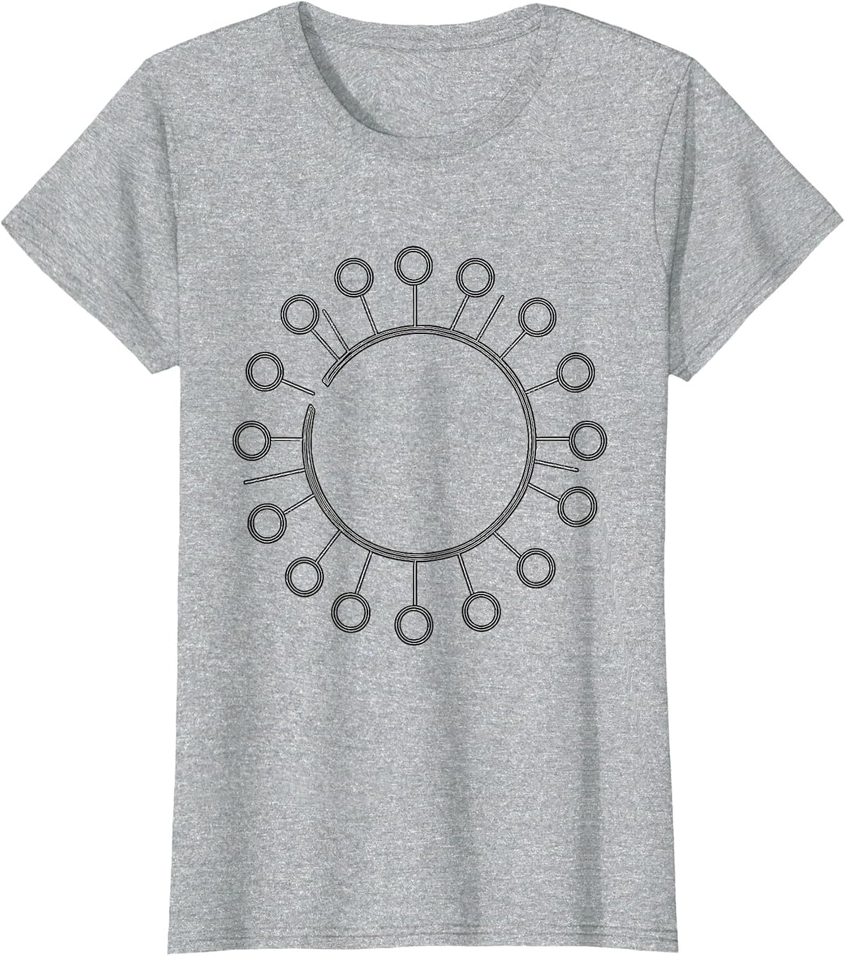 Circle Connection Funny Mental Health Counselor Humor T-Shirt - Heather Grey