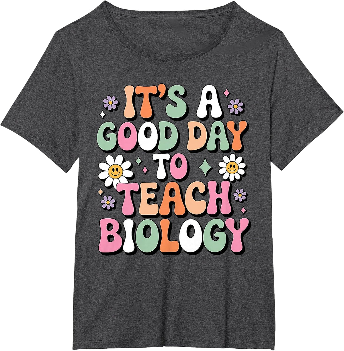Funny Biology Art for Men Women Biologist Biology Teacher T-Shirt - Dark Heather Grey