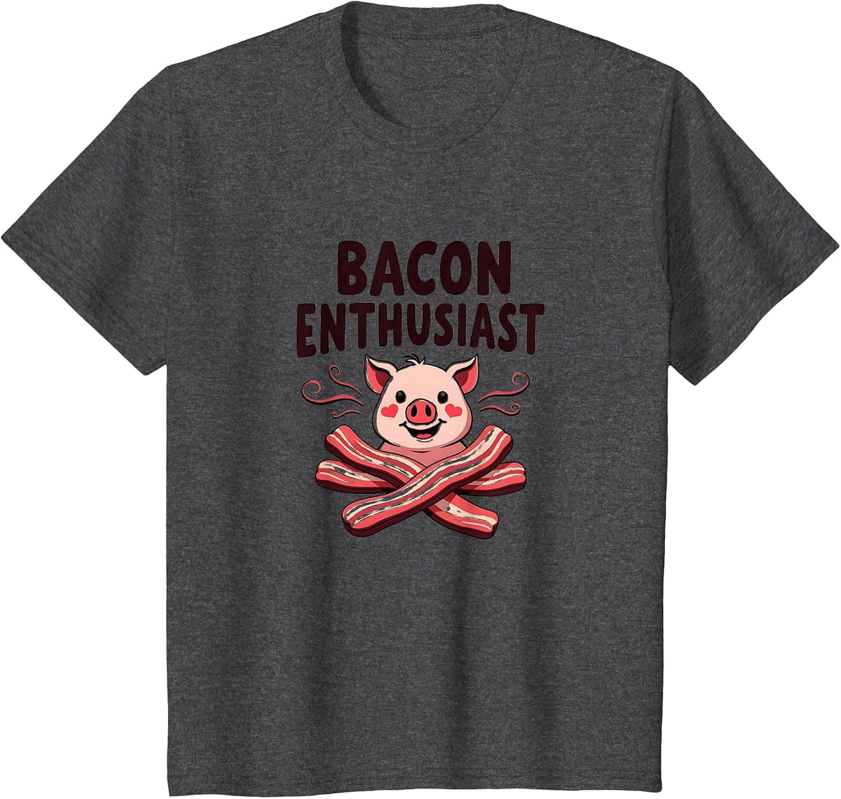 John Pork's Calling: Bacon Enthusiast Pig Lover T-Shirt - Dark Heather Grey