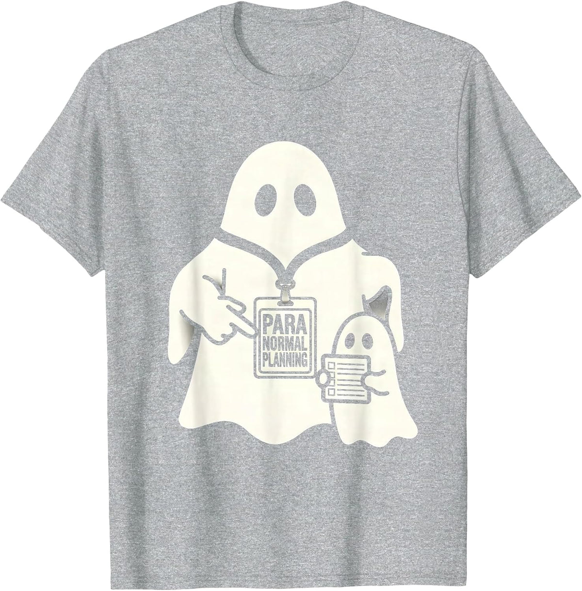 Men's Para Normal Planning Ghost SpEd Teacher Halloween T-Shirt - Heather Grey