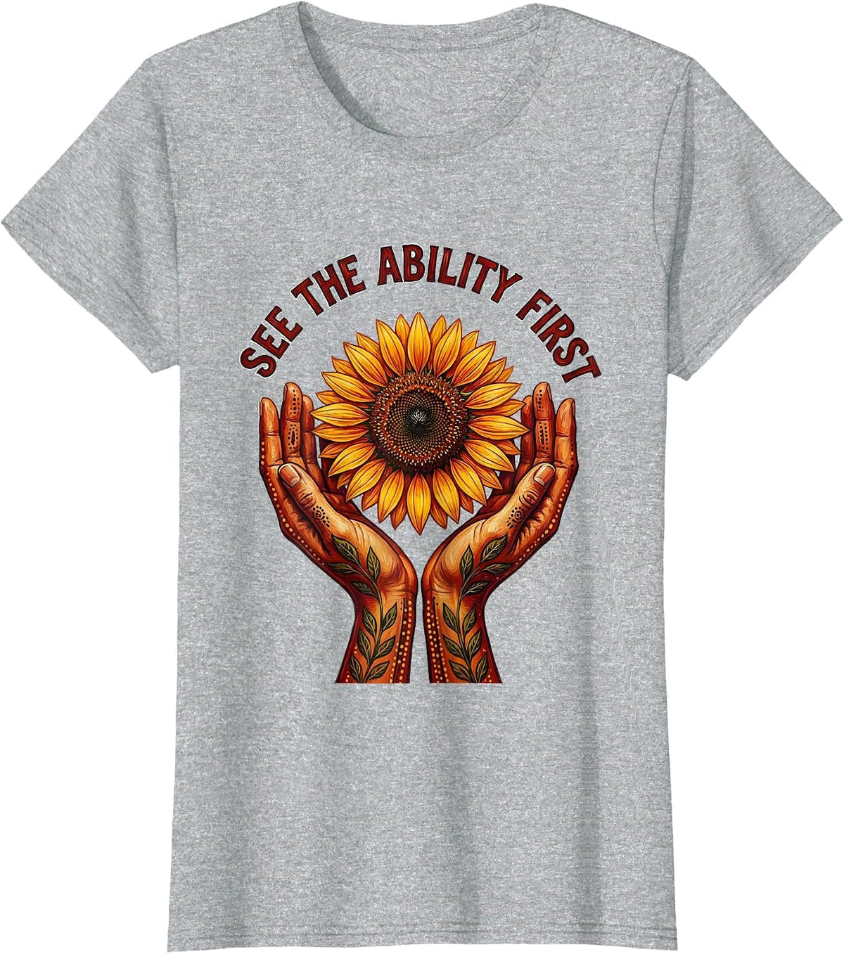 See the Ability First Special Education Design T-Shirt - Heather Grey