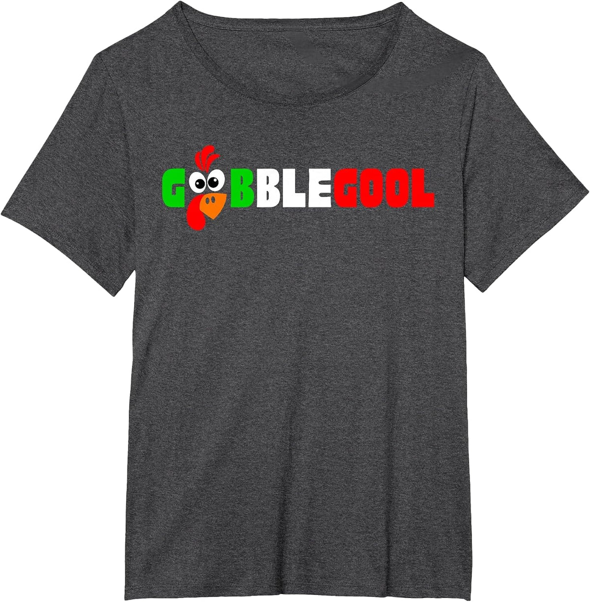 Retro Gobblegool Turkey Day Thanksgiving Parody Men Women T-Shirt - Dark Heather Grey