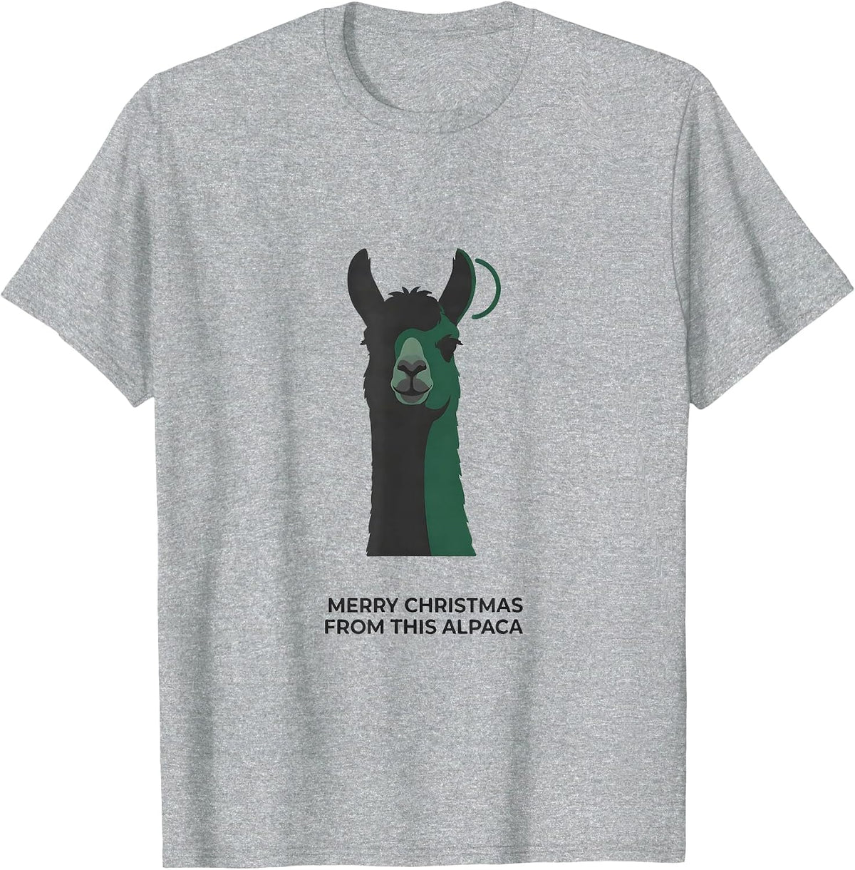 Men's Merry Christmas From This Alpaca Funny Llama Lover Christmas T-Shirt - Heather Grey
