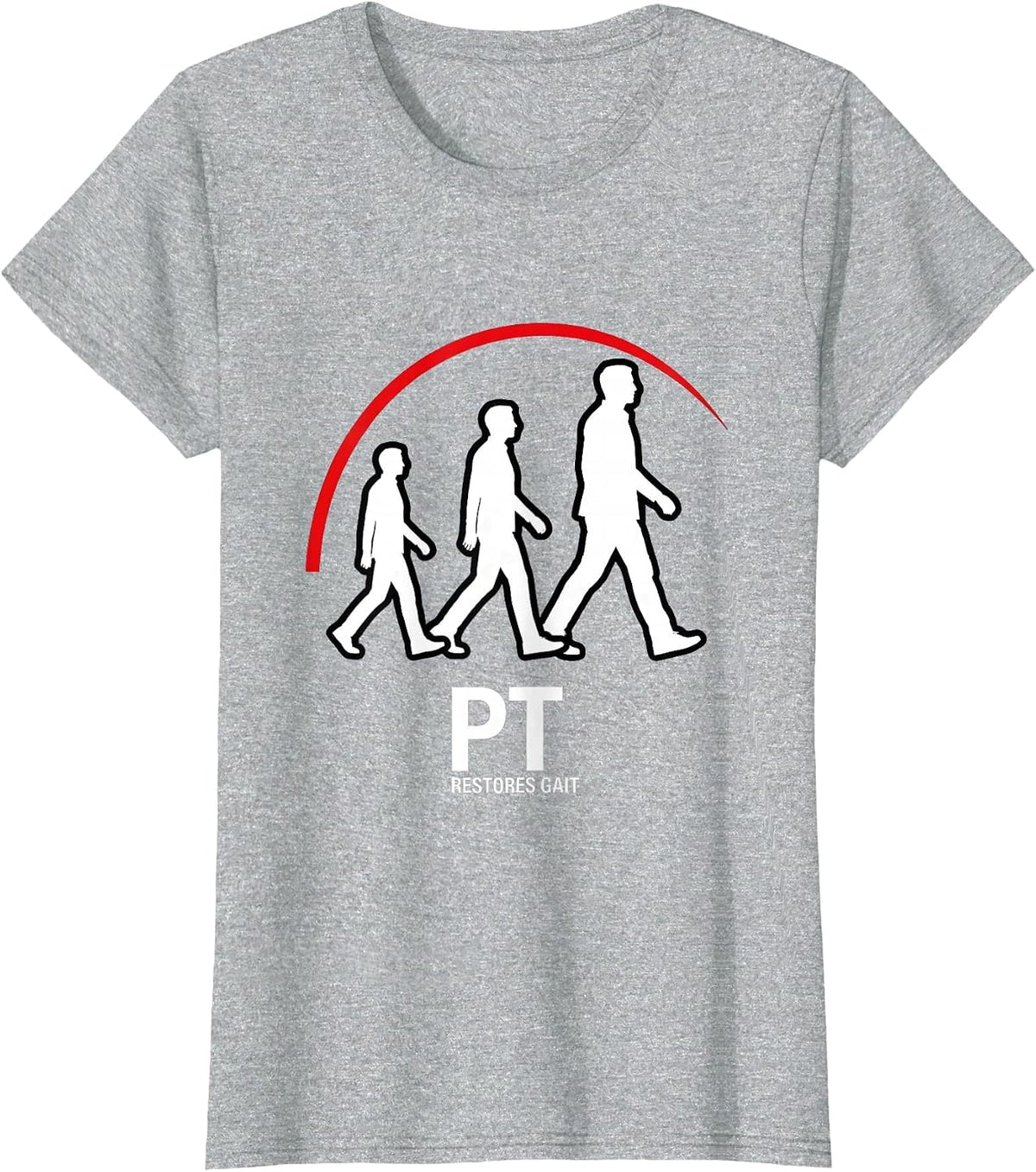PT Restores Gait Physical Therapist Occupational Therapy T-Shirt - Heather Grey