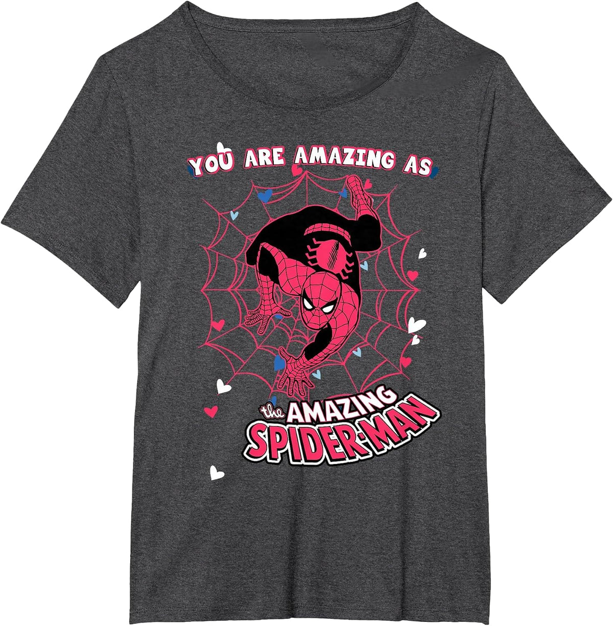 Marvel Valentine's Day Spider-Man You are Amazing Couples T-Shirt - Dark Heather Grey