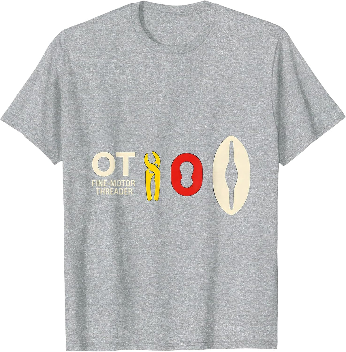 Men's OT Fine-Motor Threader Occupational Therapy OT Assistant T-Shirt - Heather Grey