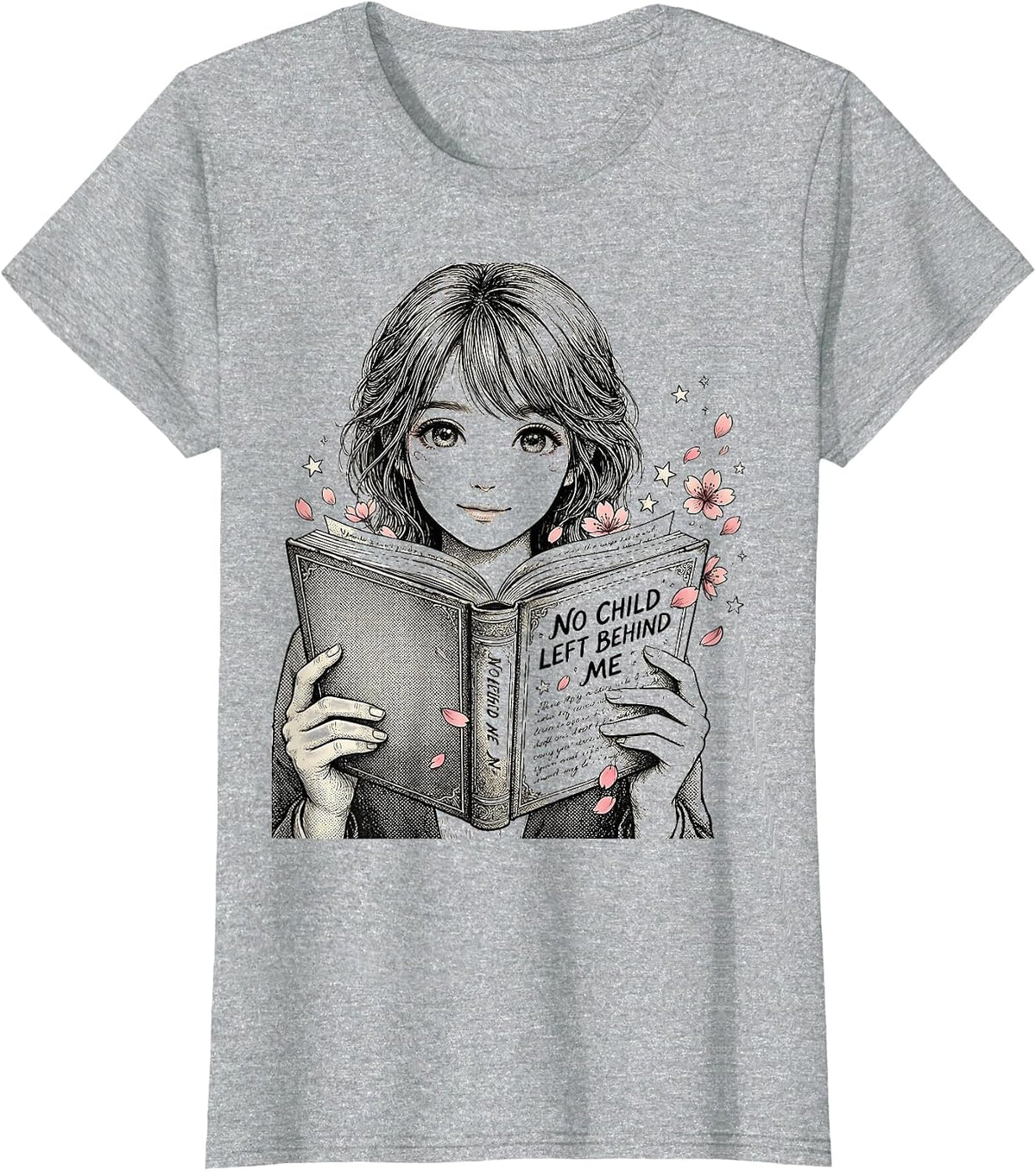 No Child Left Behind Me Special Education Teacher T-Shirt - Heather Grey