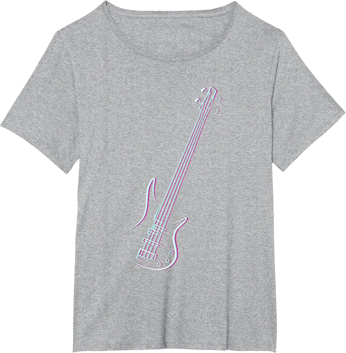 Bass Guitar Musical Instrument Bassist T-Shirt - Heather Grey