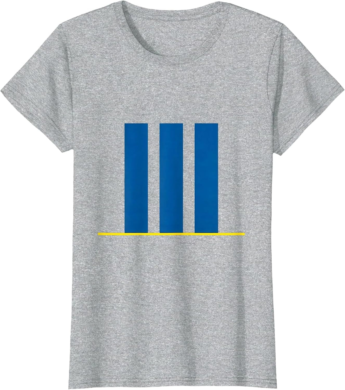 Women's Equal Bars Minimalist Down Syndrome Awareness Support T-Shirt - Heather Grey