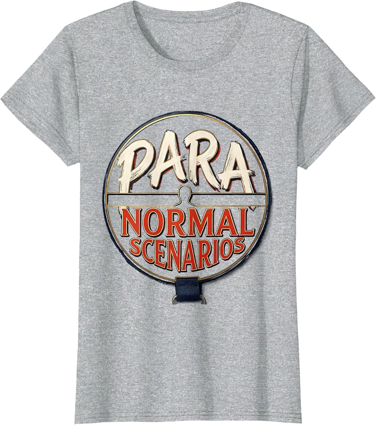 Women's Para Normal Scenarios Ghost Sped Teacher Halloween T-Shirt - Heather Grey