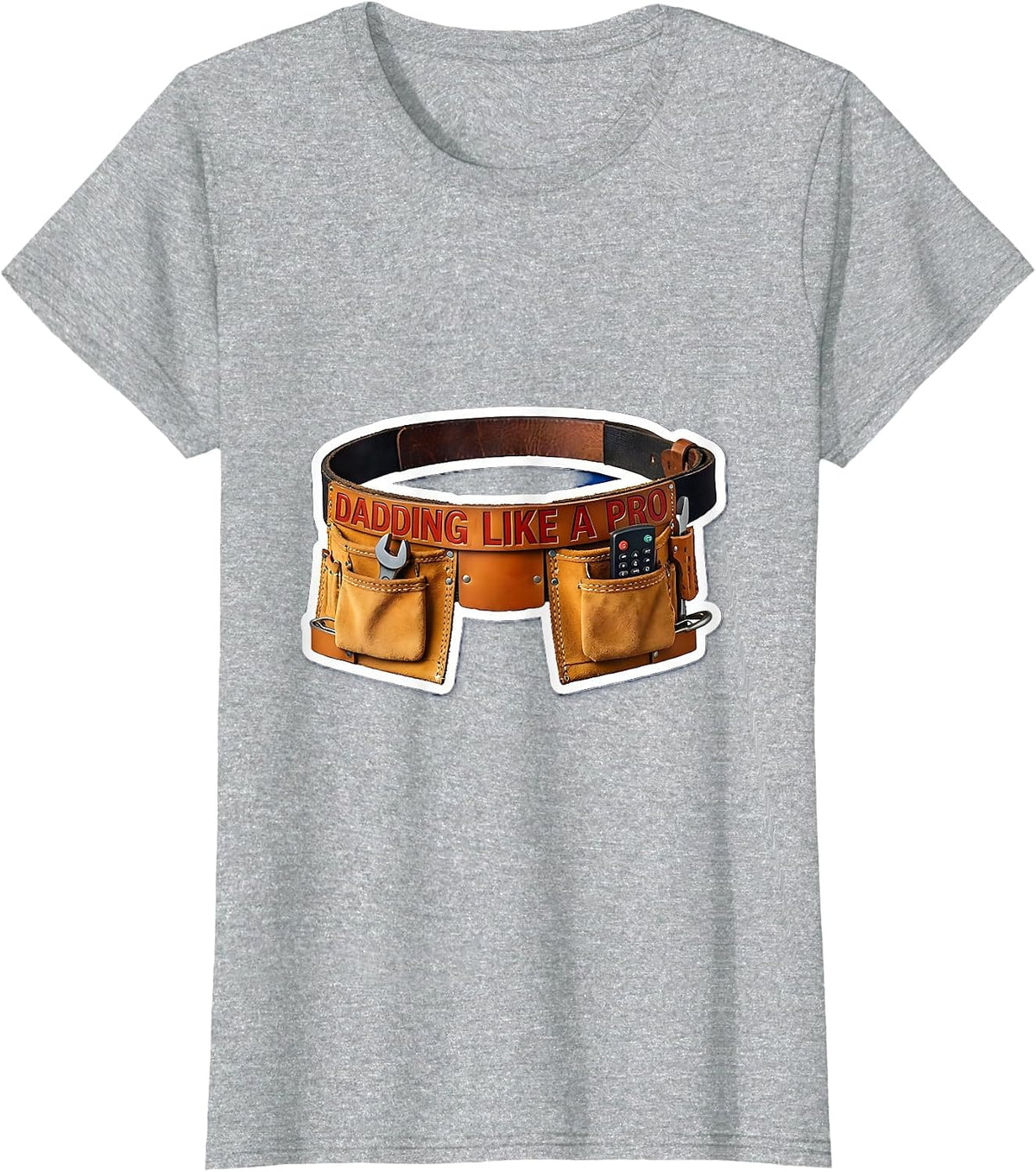 Women's Dadding Like a Pro Father Pride Design T-Shirt - Heather Grey