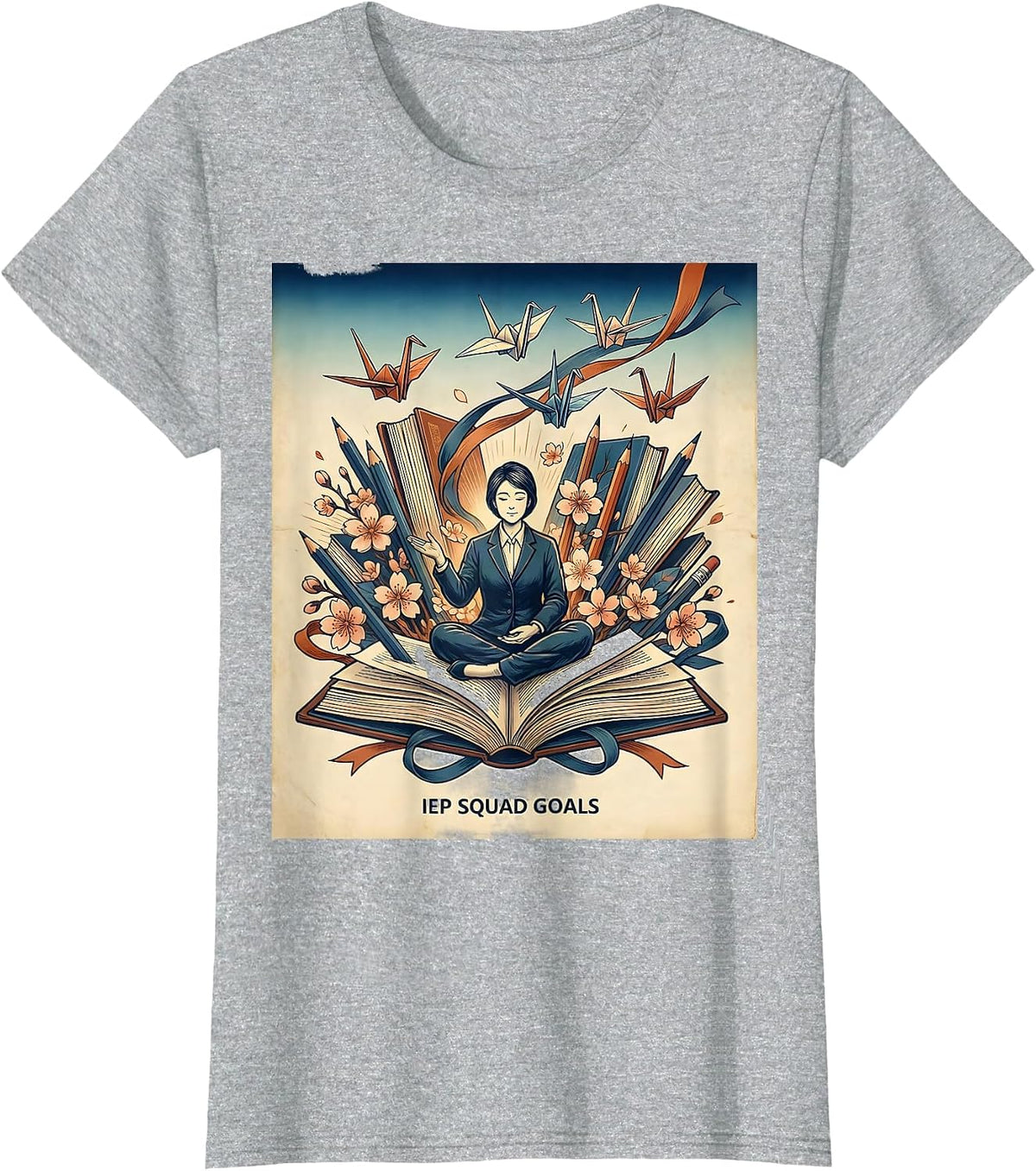 Women's IEP Squad Goals Special Education Teacher Design T-Shirt - Heather Grey