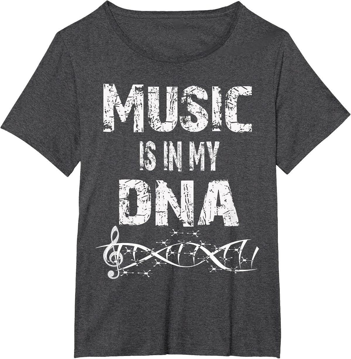 Music is in My DNA-Musician T-Shirt - Dark Heather Grey