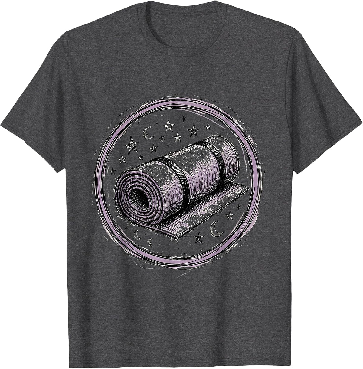 Men's Preschool Teacher Nap Mat Stars Graphic T-Shirt - Dark Heather Grey