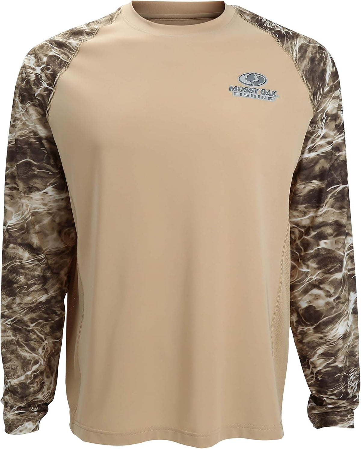EAG Elite Mossy Oak Elements Long Sleeve Performance Fishing Shirt - Sand Crab