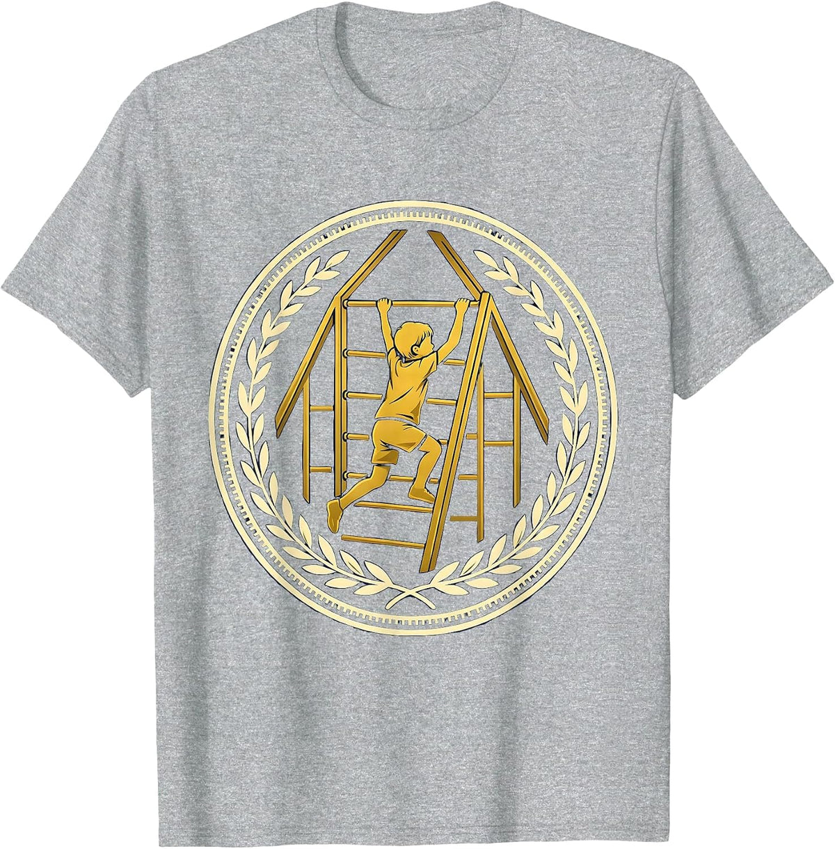 Men's Occupational Therapy Child Climbing Gym Structure T-Shirt - Heather Grey