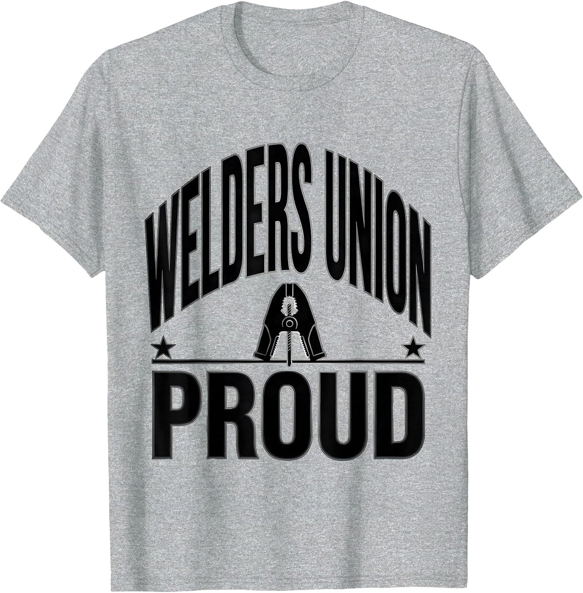 Men's Welders Union Proud Skilled Trades Labor Solidarity T-Shirt - Heather Grey