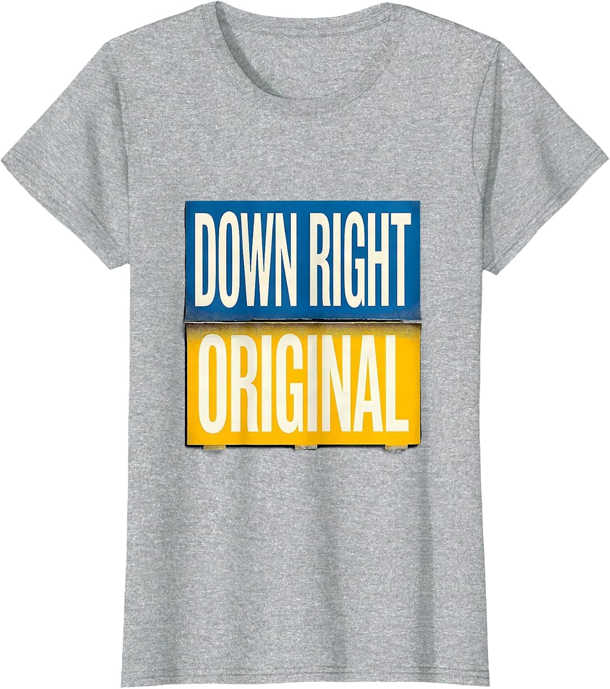Women's Down Right Original Heartfelt Down Syndrome Awareness Family T-Shirt - Heather Grey