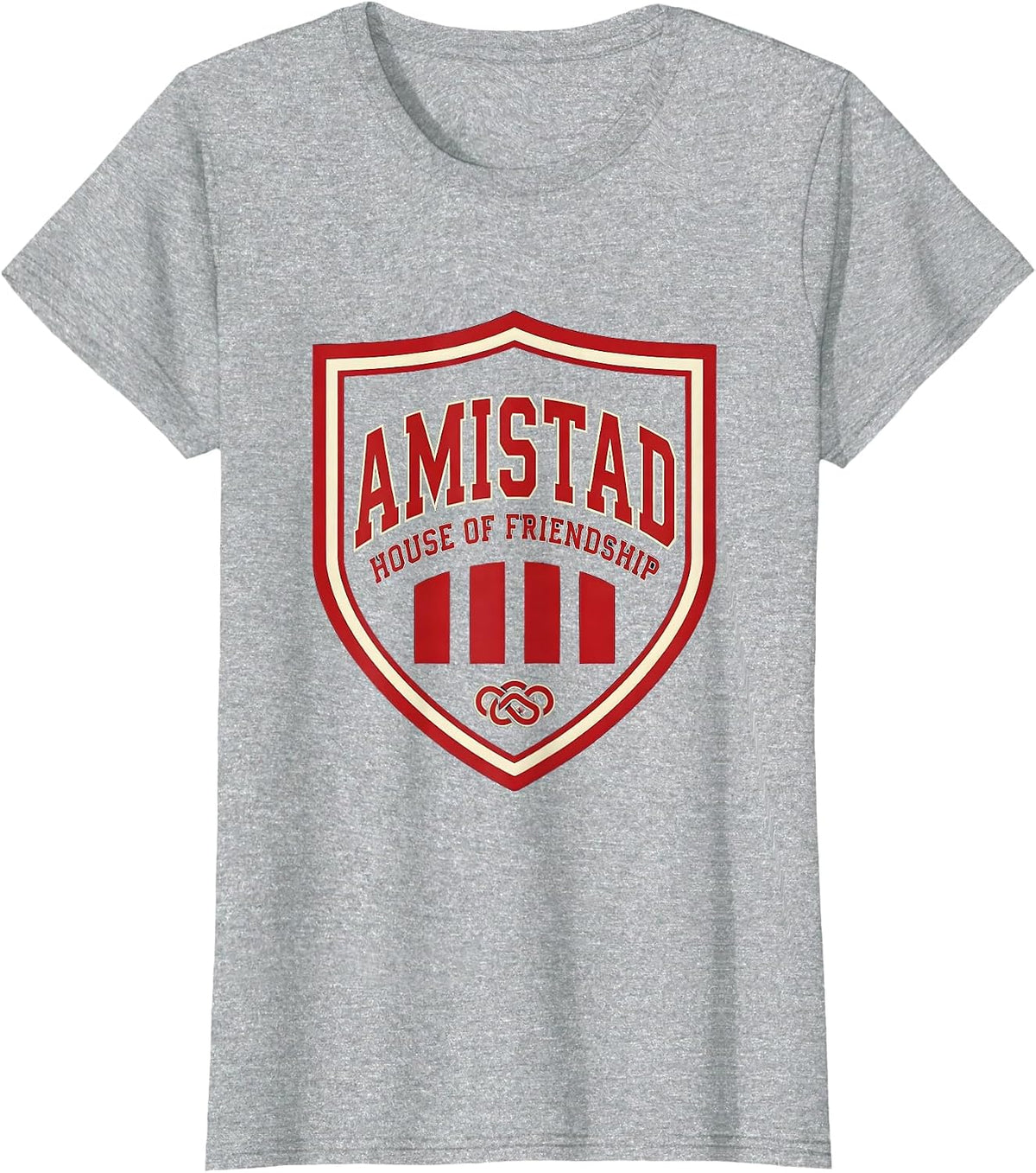 Amistad House of Friendship Sports Teachers Students School T-Shirt - Heather Grey
