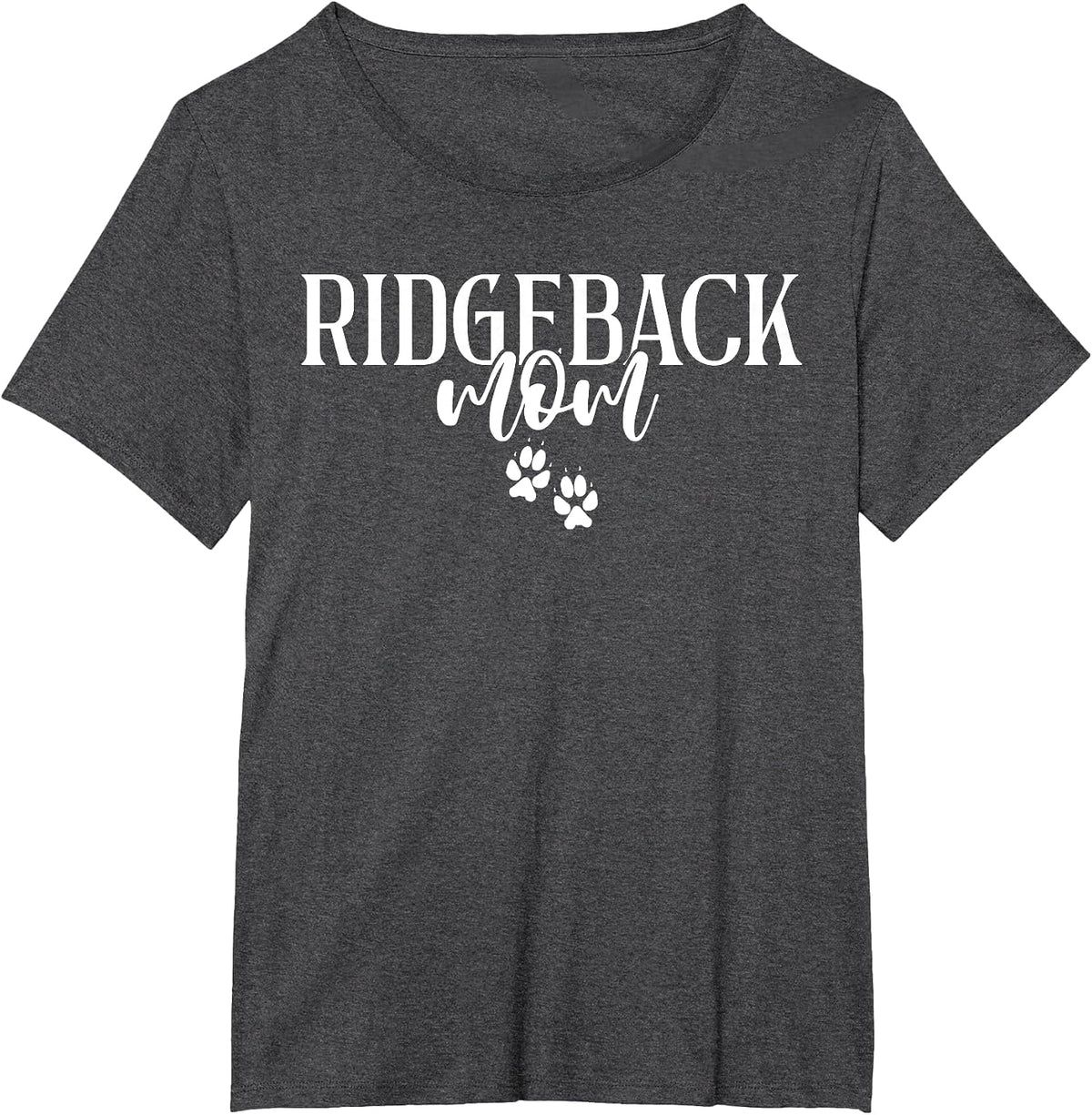 Rhodesian Ridgeback Mom T-Shirt - Dark Heather Grey