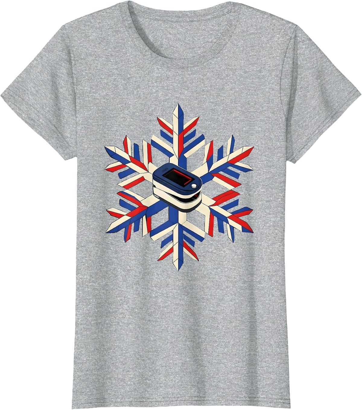 Women's I Take Christmas Vitals Funny Nurse Christmas ICU ER CVICU T-Shirt - Heather Grey