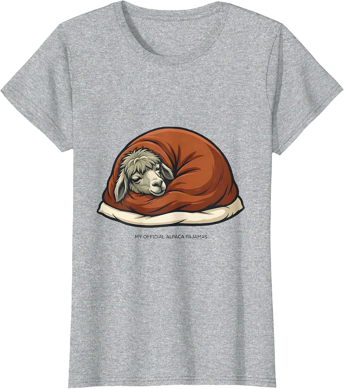 My Official Alpaca Pajamas Cute Alpaca Lover Sleepwear Gift T-Shirt - Heather Grey
